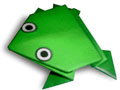 折纸:会跳的纸青蛙